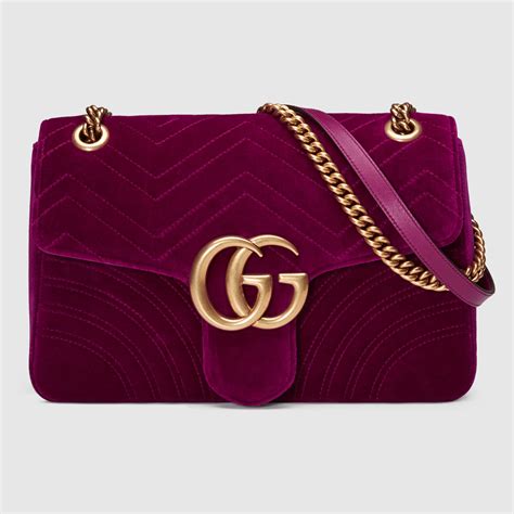 gucci velvet marmont bag